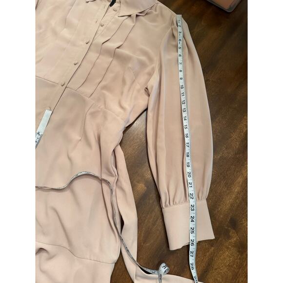 NEW Alex Marie Women's Sand Long Sleeve Jesse Button Up Dress Size 16 - Picture 11 of 12